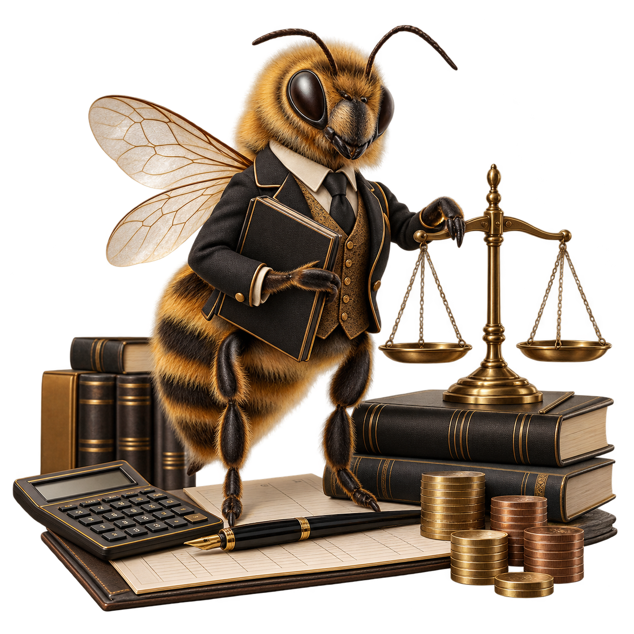 Mascote de Contabilidade: Abelha
